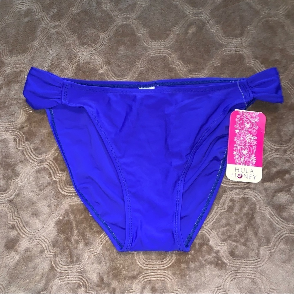 Hula Honey Bikini Bottoms, blue Swimsuit bottoms, XL